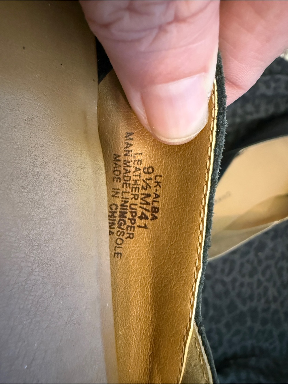 Lucky Brand Black Leather Slip-On Ballet Flats - Picture 6 of 6